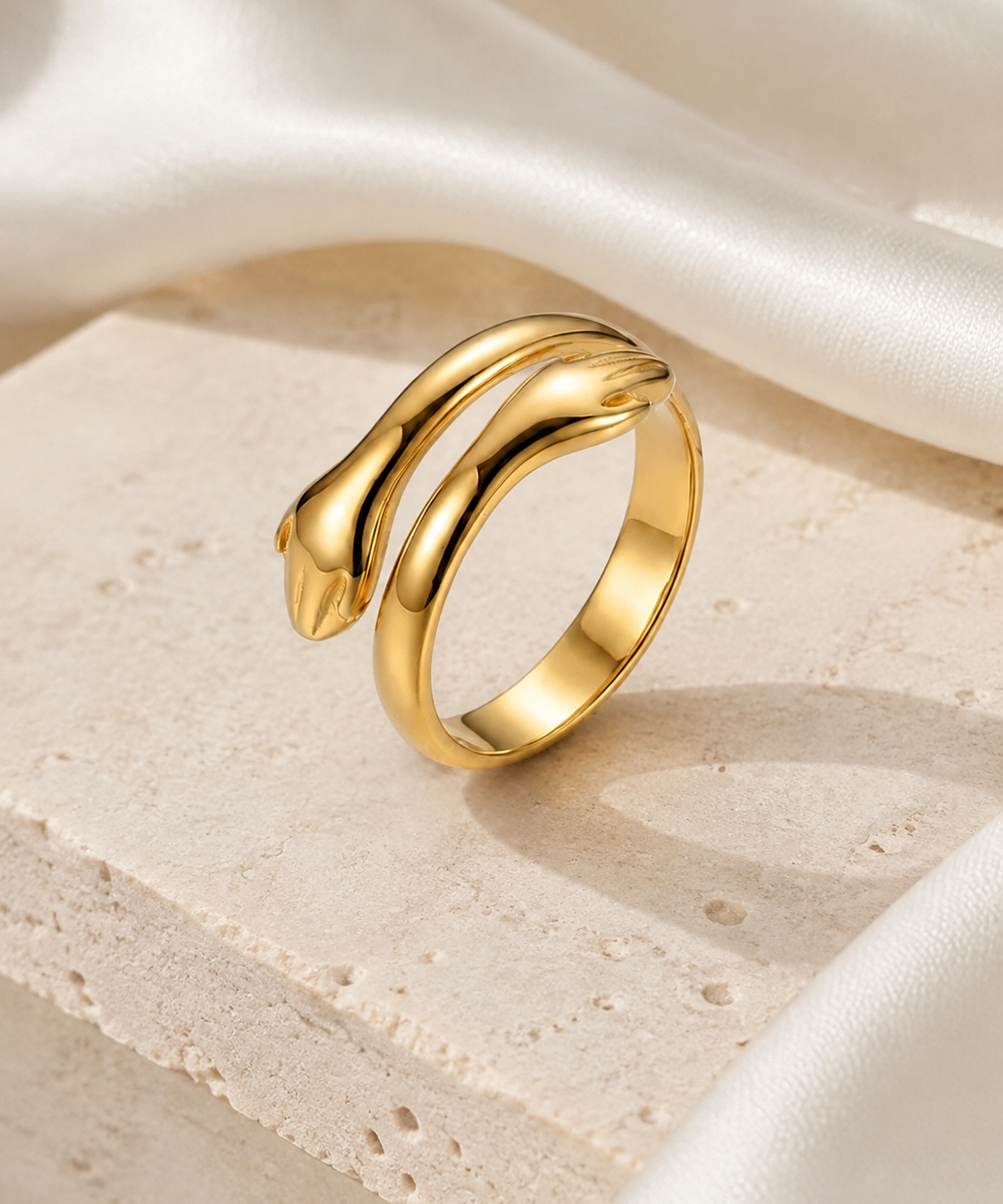Ilona Adjustable Gold Ring jewelry product view
