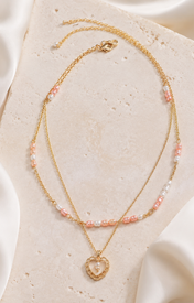 Liora Pearl Heart Necklace — Style Selection jewelry product view