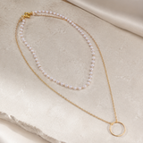 Liora Pearl Heart Necklace — Edition 1 close detail