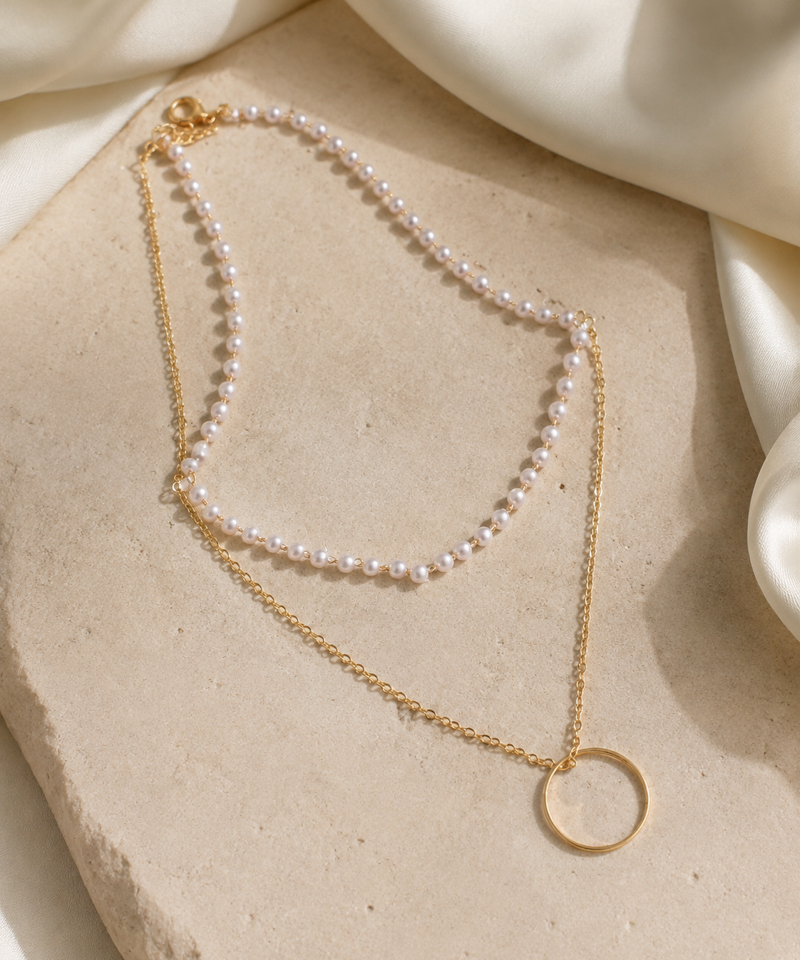Liora Pearl Heart Necklace — Edition 1 jewelry product view