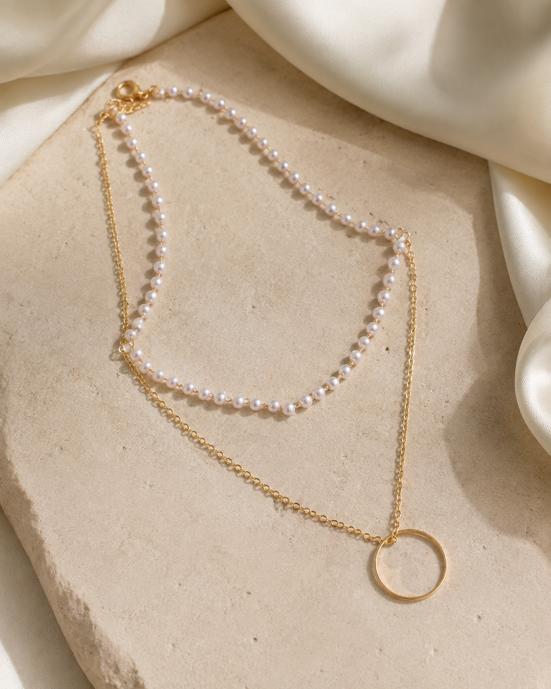 Liora Pearl Heart Necklace — Edition 1 jewelry product view