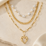 Liora Pearl Heart Necklace — Edition 2 jewelry product view