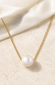 Liora Pearl Heart Necklace — Edition 3 close detail