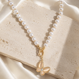 Liora Pearl Heart Necklace — No. 1 close detail