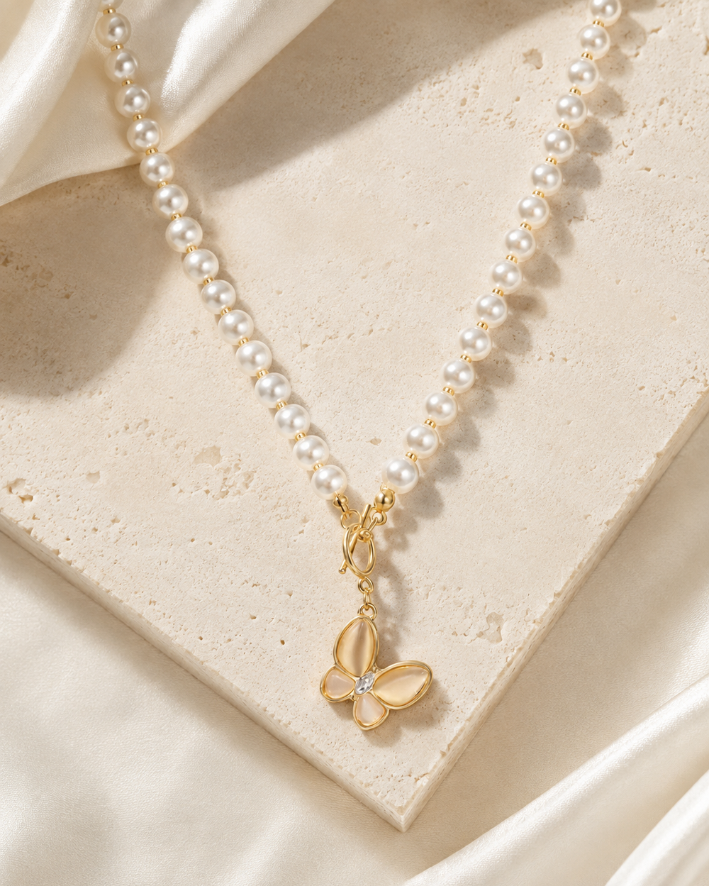 Liora Pearl Heart Necklace — No. 1 jewelry product view