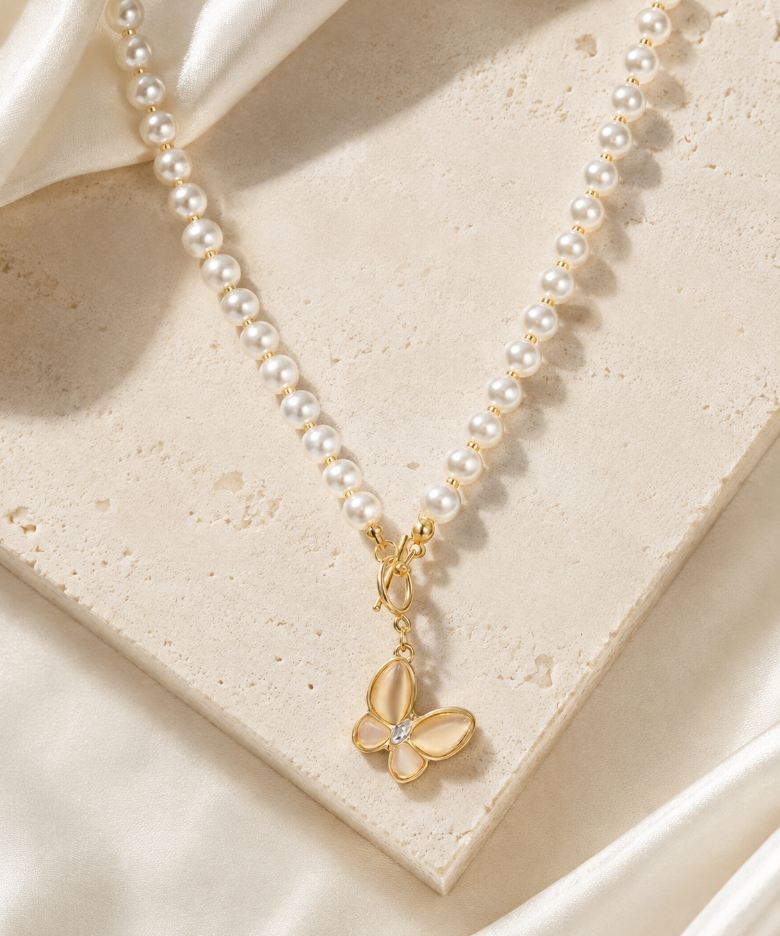 Liora Pearl Heart Necklace — No. 1 jewelry product view
