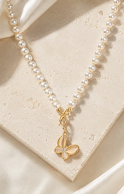 Liora Pearl Heart Necklace — No. 1 jewelry product view