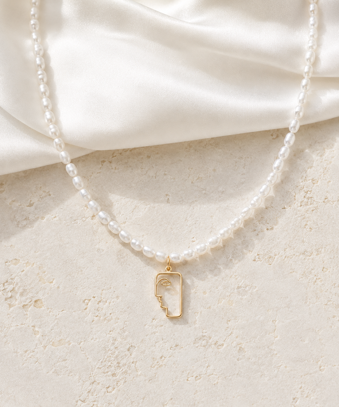 Liora Pearl Heart Necklace — No. 2 jewelry product view