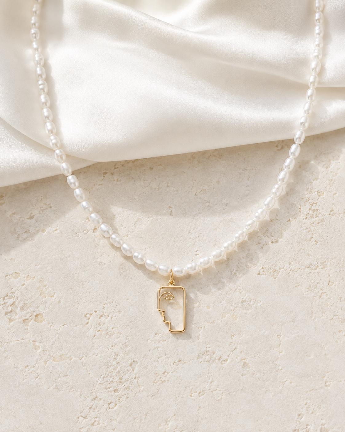 Liora Pearl Heart Necklace — No. 2 jewelry product view