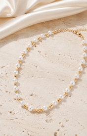 Liora Pearl Heart Necklace — No. 3 close detail
