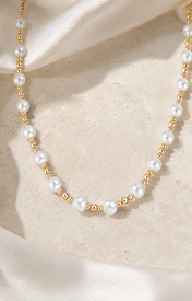 Liora Pearl Heart Necklace — No. 3 jewelry product view