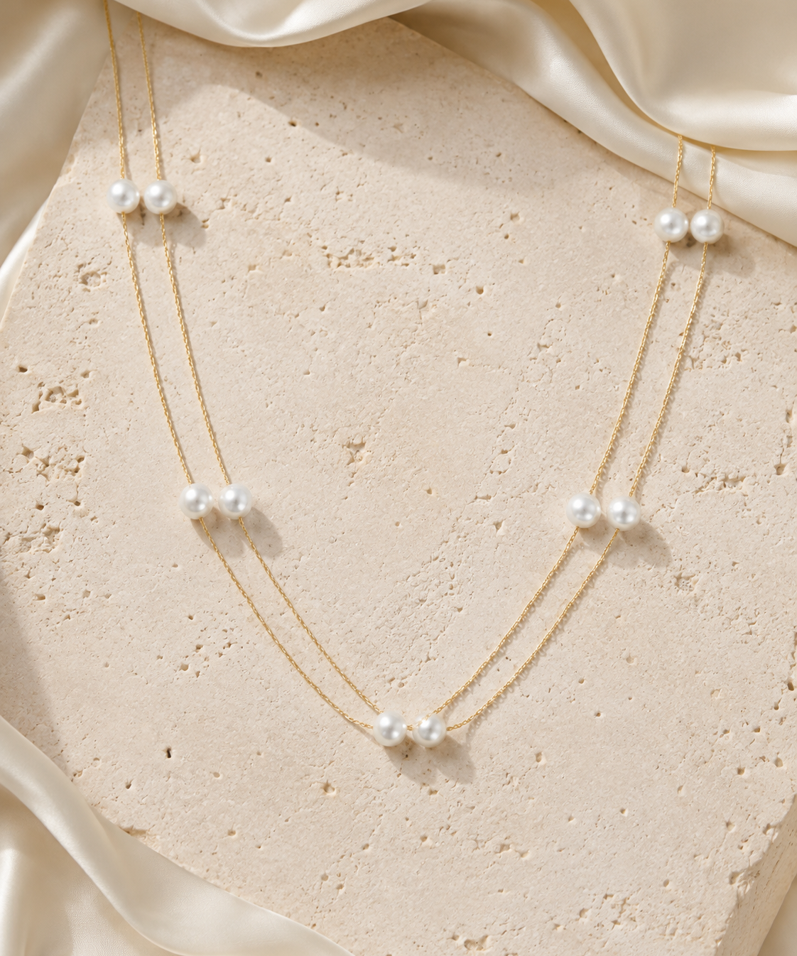 Liora Pearl Heart Necklace — No. 4 jewelry product view