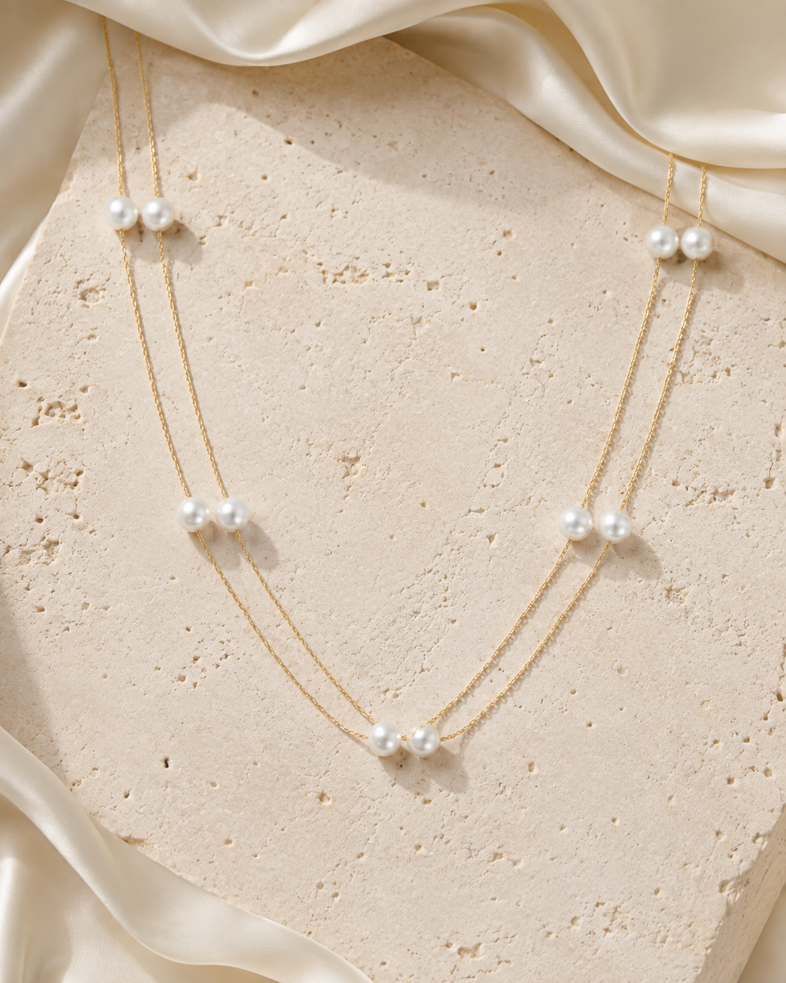 Liora Pearl Heart Necklace — No. 4 jewelry product view