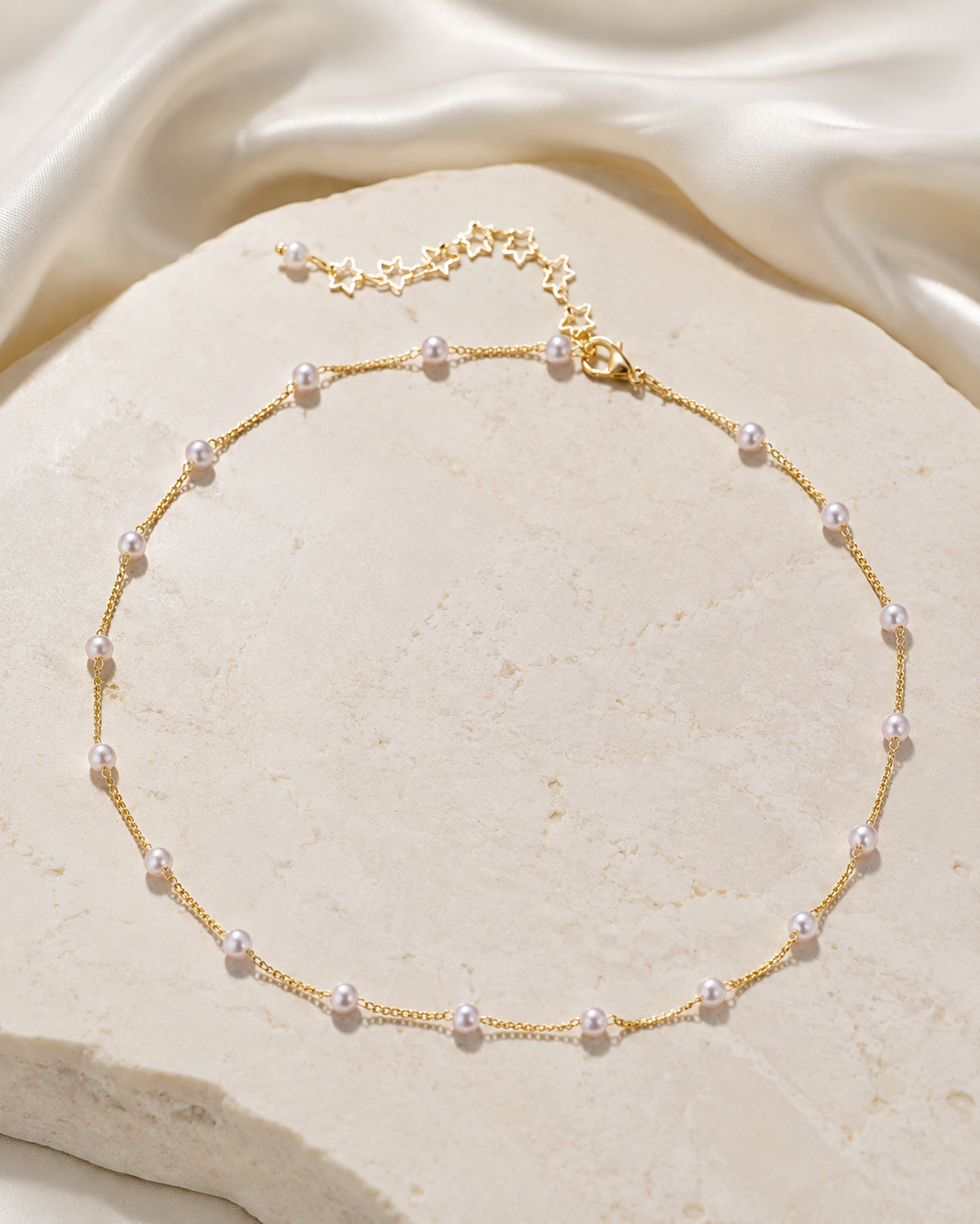 Liora Pearl Heart Necklace — No. 60 close detail