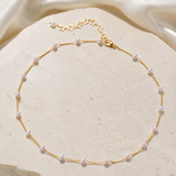 Liora Pearl Heart Necklace — No. 60 close detail