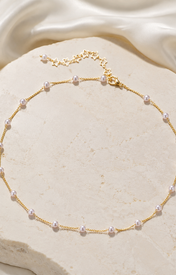 Liora Pearl Heart Necklace — No. 60 close detail