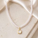 Liora Pearl Heart Necklace — No. 6 jewelry product view