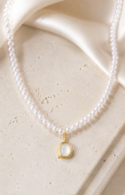 Liora Pearl Heart Necklace — No. 6 jewelry product view