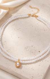 Liora Pearl Heart Necklace — Edition 6 close detail