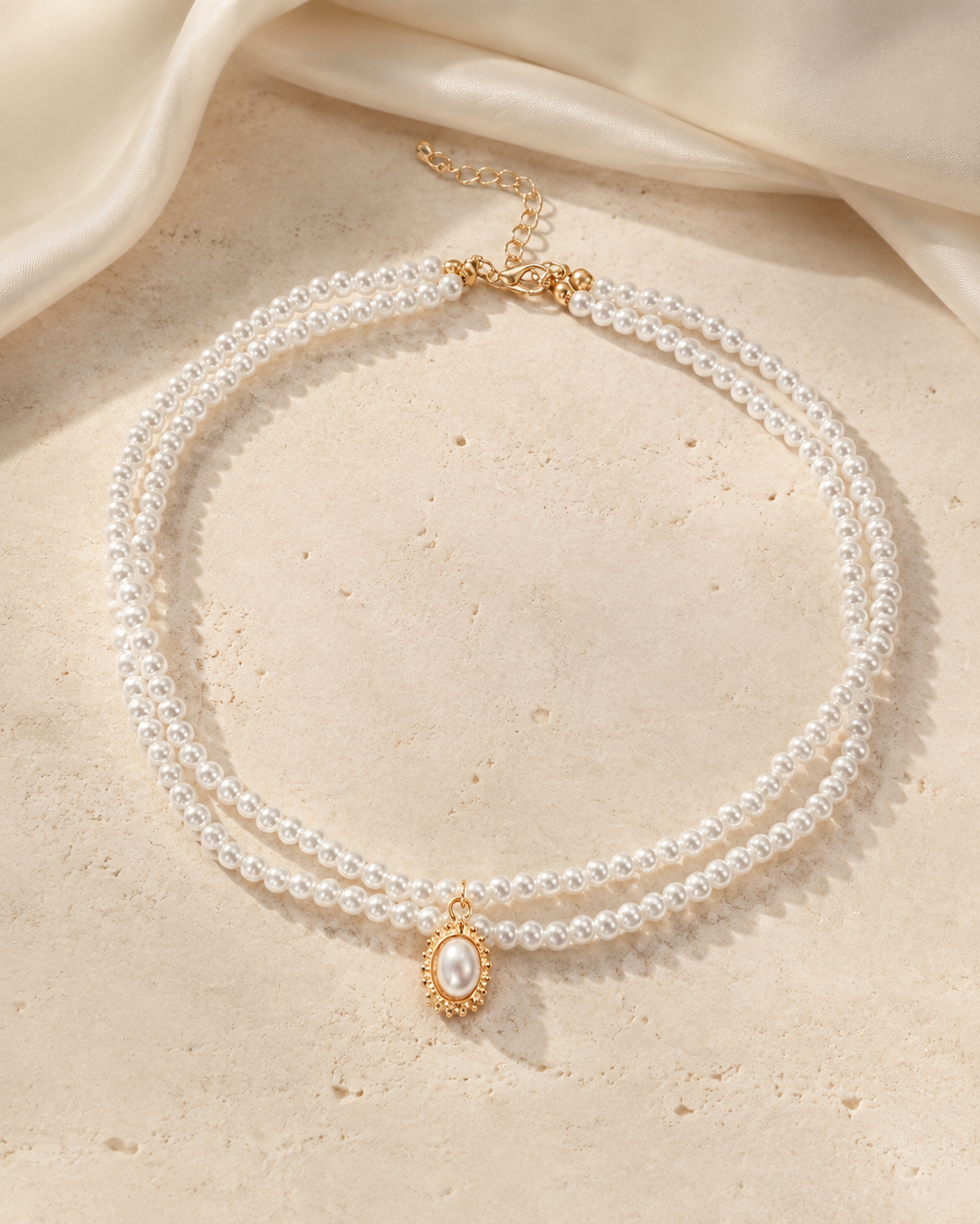 Liora Pearl Heart Necklace — Edition 6 jewelry product view