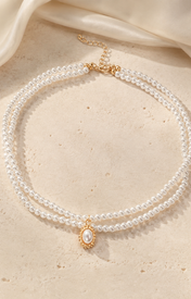 Liora Pearl Heart Necklace — Edition 6 jewelry product view