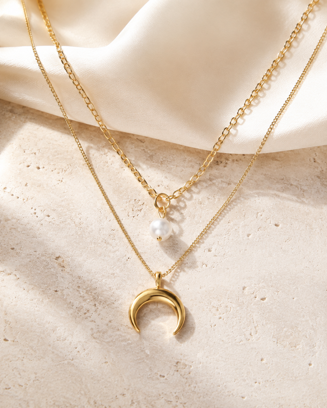 Liora Pearl Heart Necklace — Edition 7 close detail