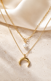 Liora Pearl Heart Necklace — Edition 7 close detail