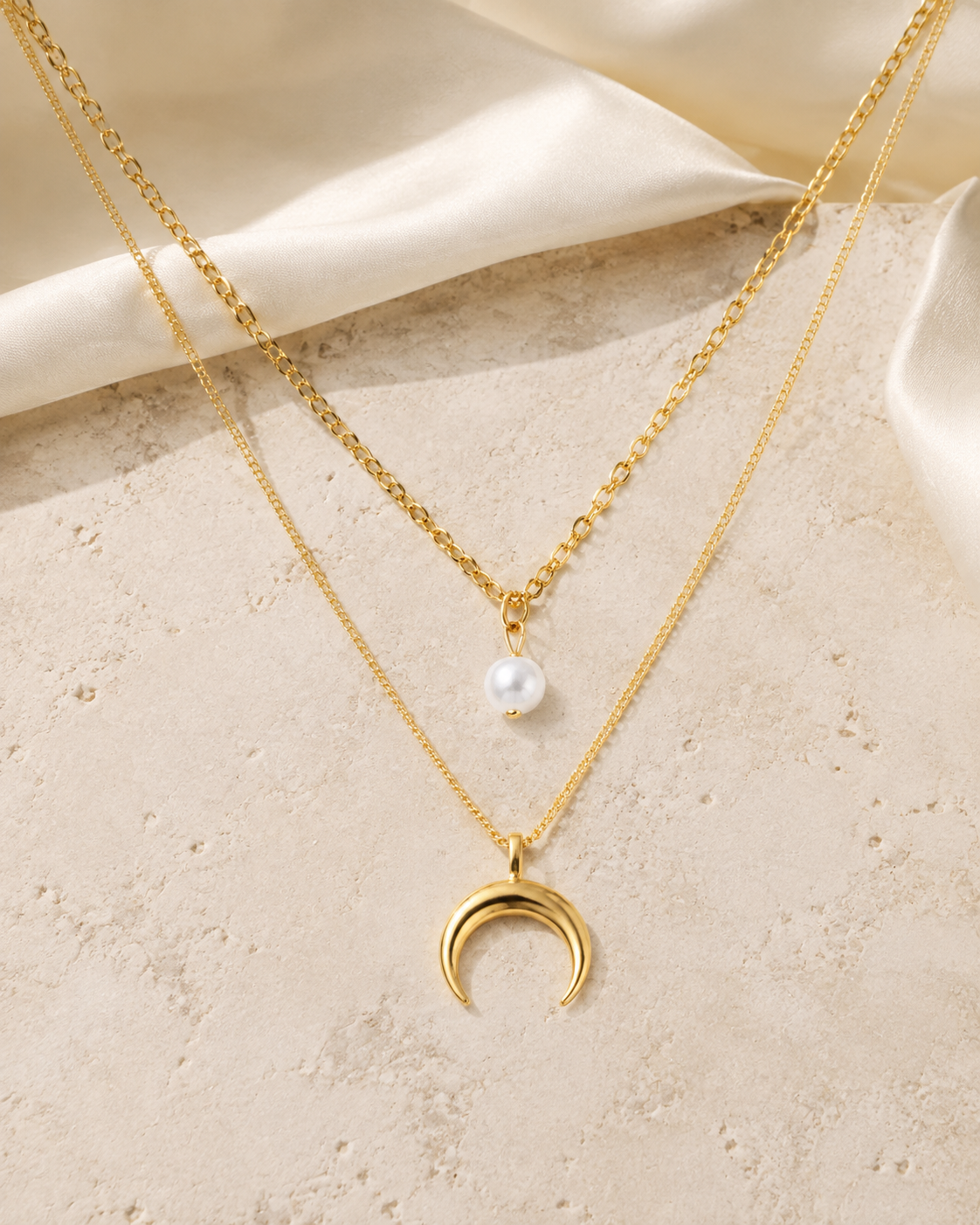 Liora Pearl Heart Necklace — Edition 7 jewelry product view