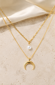 Liora Pearl Heart Necklace — Edition 7 jewelry product view