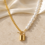 Liora Pearl Heart Necklace — Edition 9 close detail