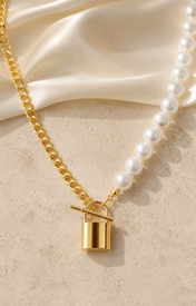 Liora Pearl Heart Necklace — Edition 9 close detail