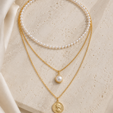 Liora Pearl Heart Necklace — No. 23 close detail