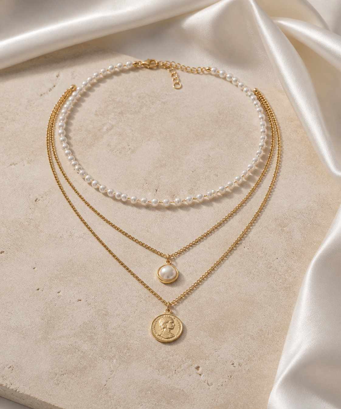 Liora Pearl Heart Necklace — No. 23 jewelry product view