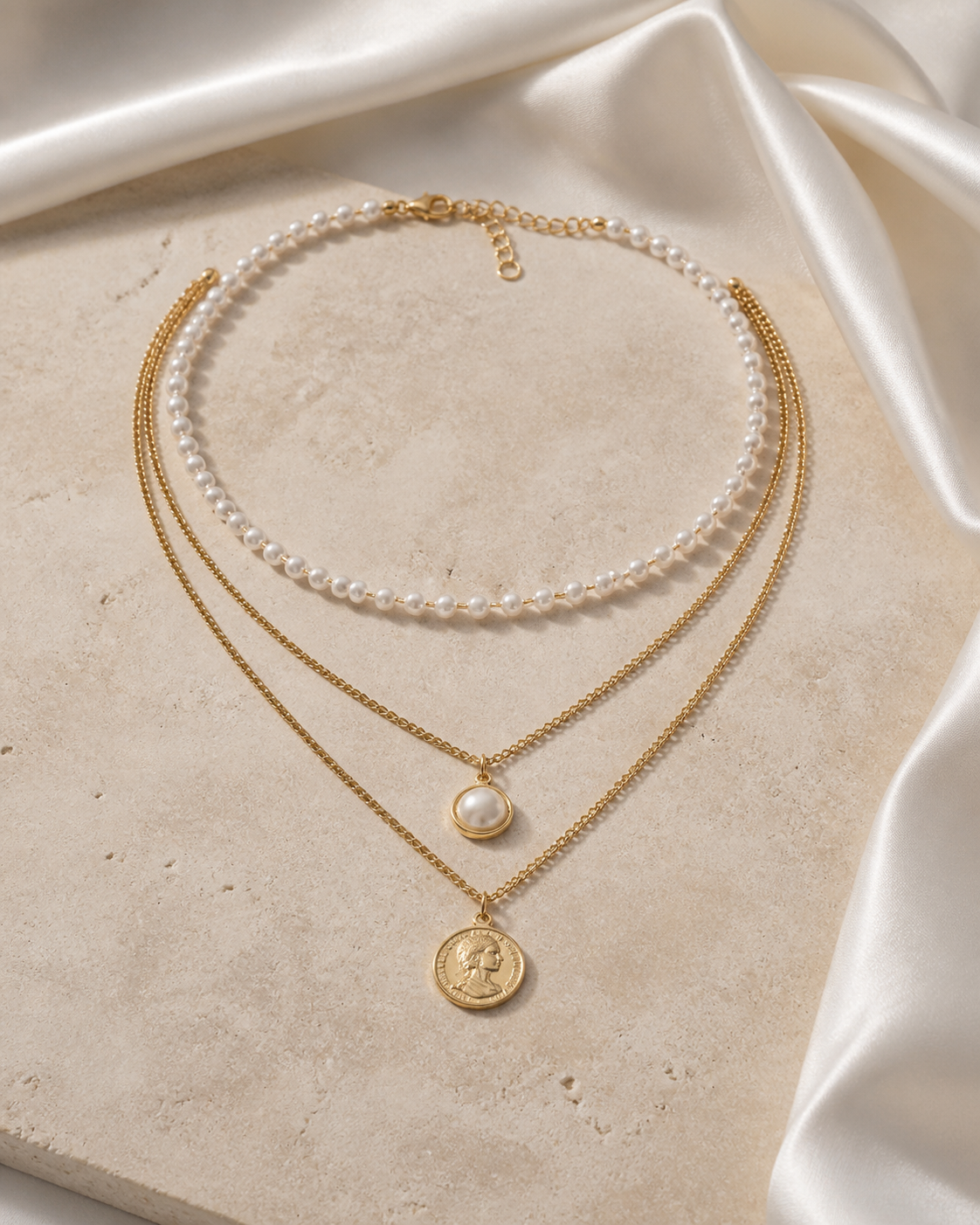 Liora Pearl Heart Necklace — No. 23 jewelry product view