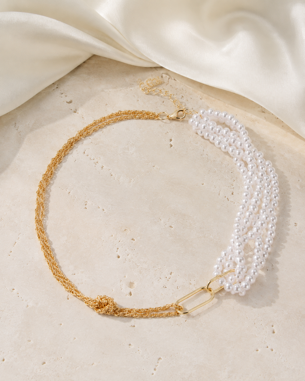 Liora Pearl Heart Necklace — Edition 10 jewelry product view