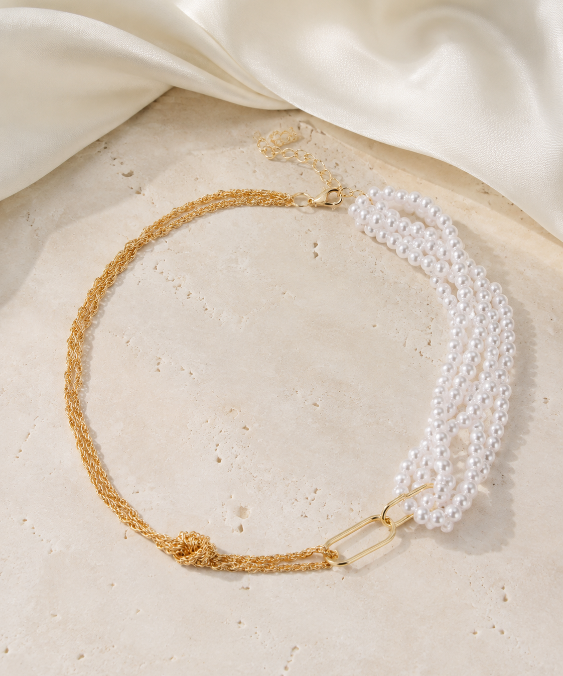 Liora Pearl Heart Necklace — Edition 10 jewelry product view