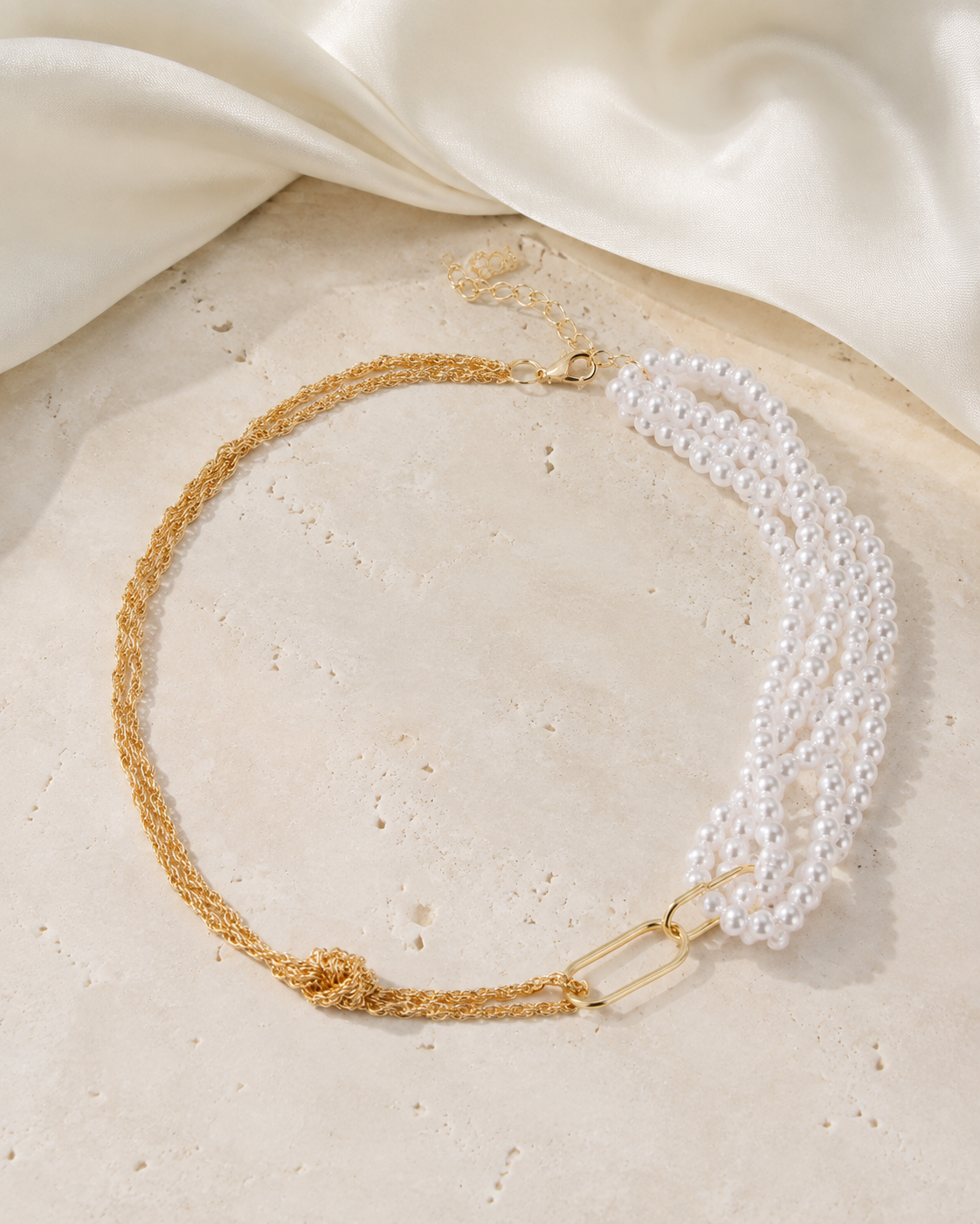 Liora Pearl Heart Necklace — Edition 10 jewelry product view