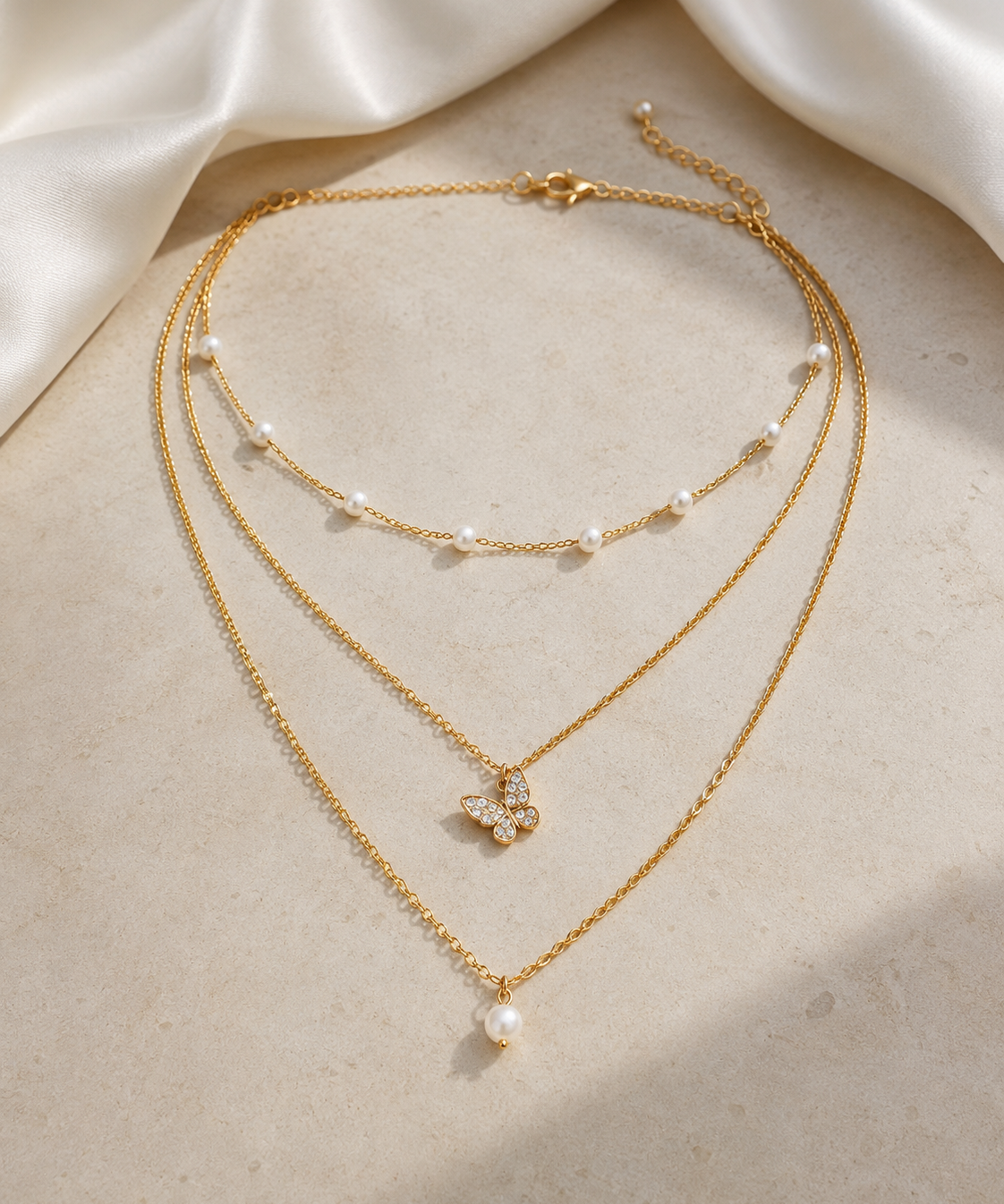 Liora Pearl Heart Necklace — No. 28 close detail