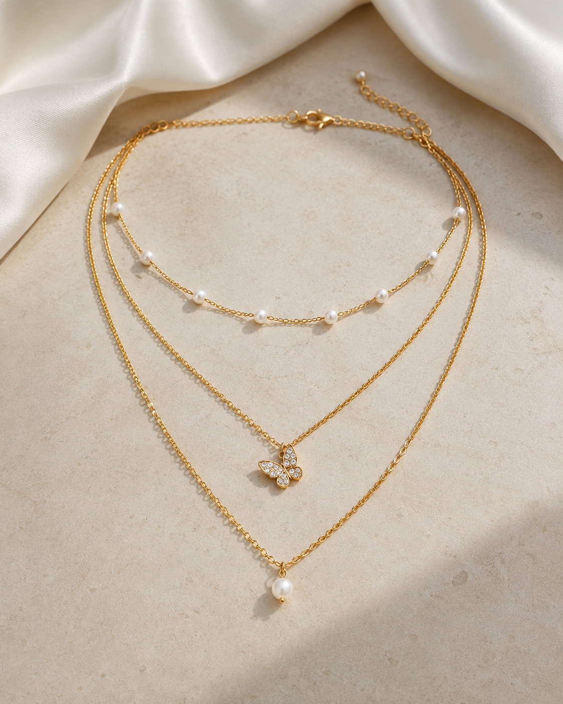 Liora Pearl Heart Necklace — No. 28 close detail