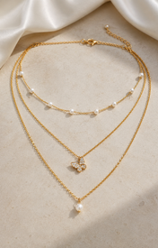 Liora Pearl Heart Necklace — No. 28 close detail