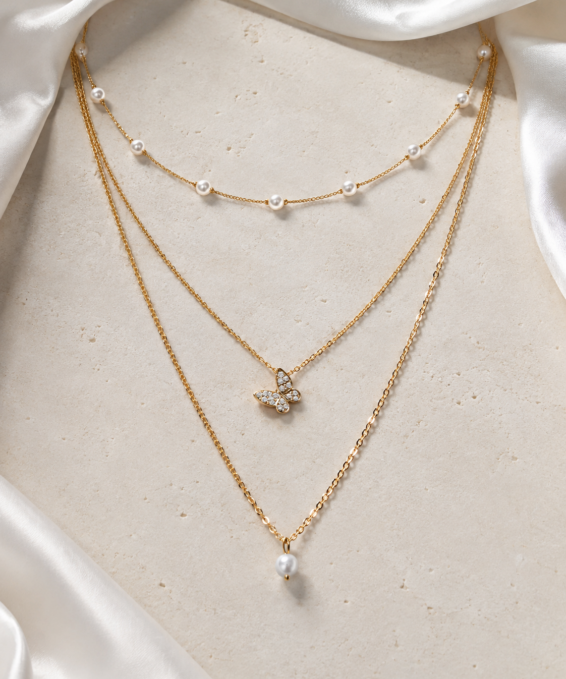 Liora Pearl Heart Necklace — No. 28 jewelry product view