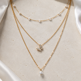 Liora Pearl Heart Necklace — No. 28 jewelry product view