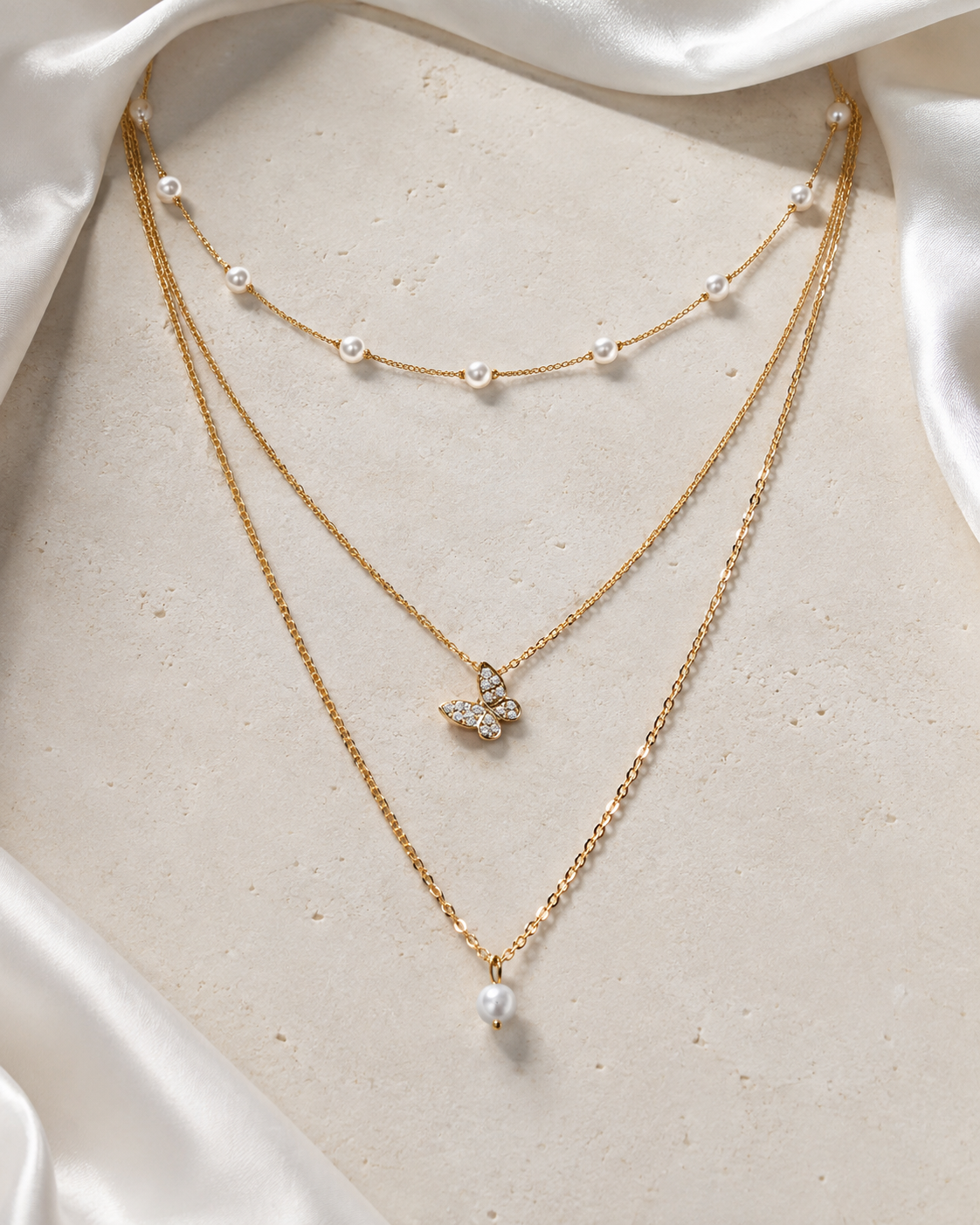 Liora Pearl Heart Necklace — No. 28 jewelry product view