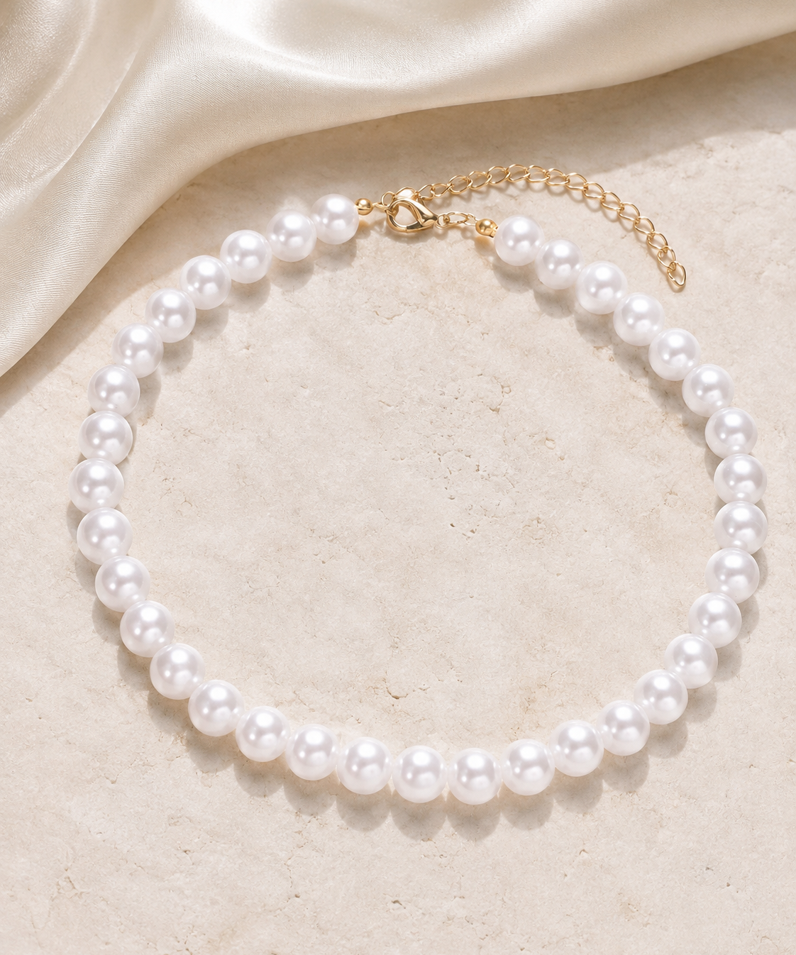 Liora Pearl Heart Necklace — No. 34 close detail