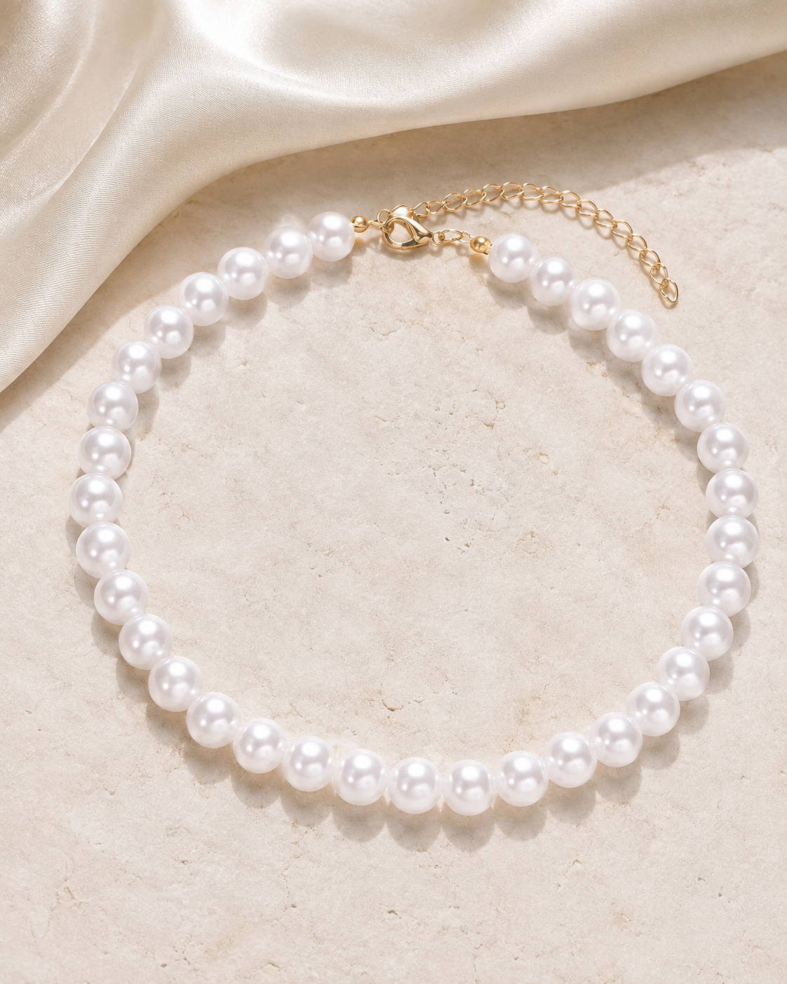 Liora Pearl Heart Necklace — No. 34 close detail