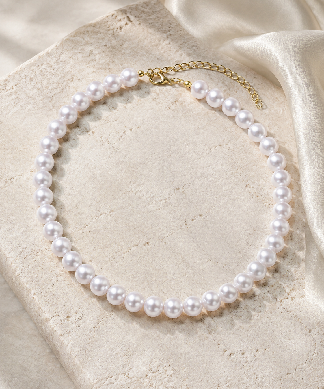 Liora Pearl Heart Necklace — No. 34 jewelry product view