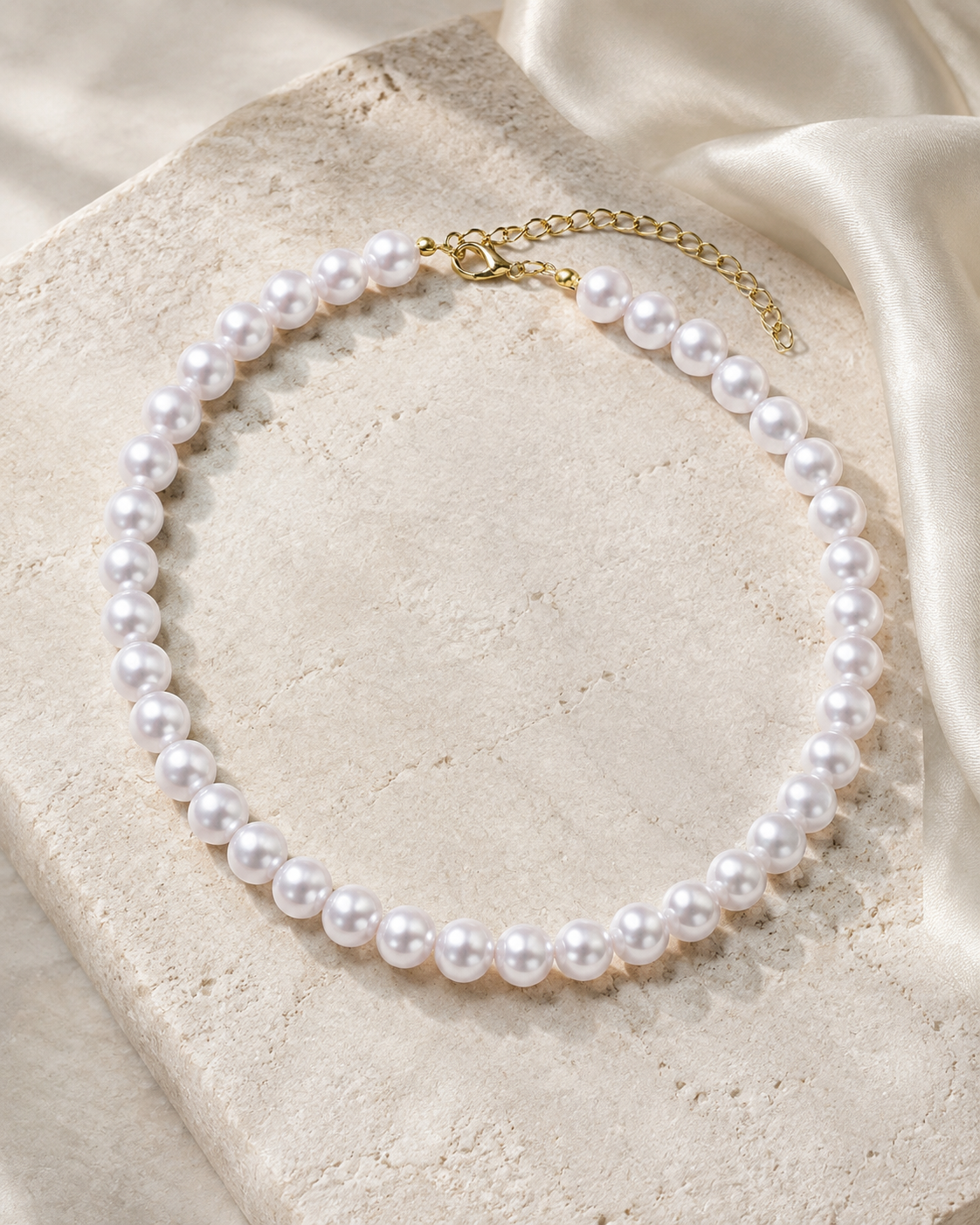 Liora Pearl Heart Necklace — No. 34 jewelry product view