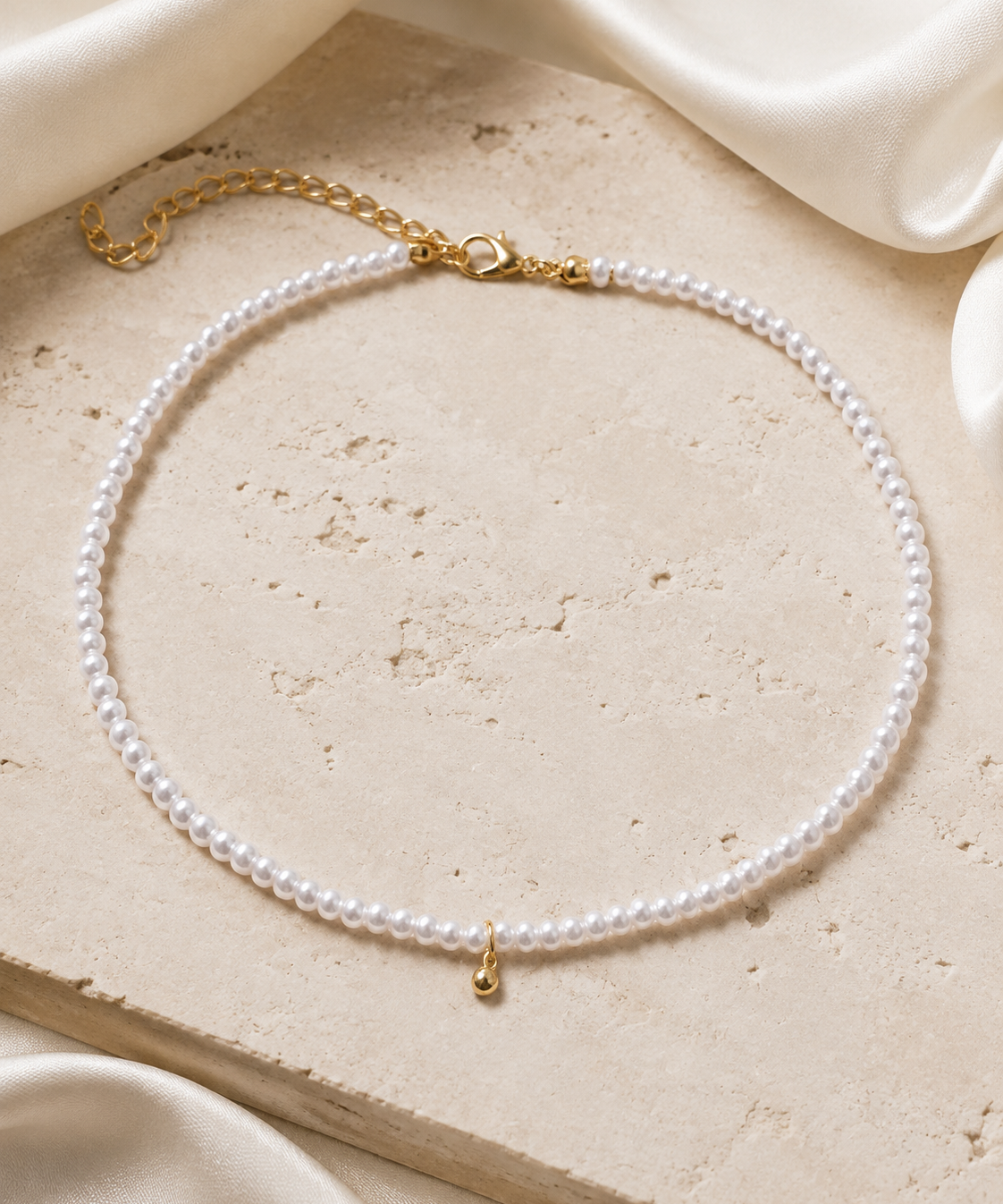 Liora Pearl Heart Necklace — Edition 11 close detail