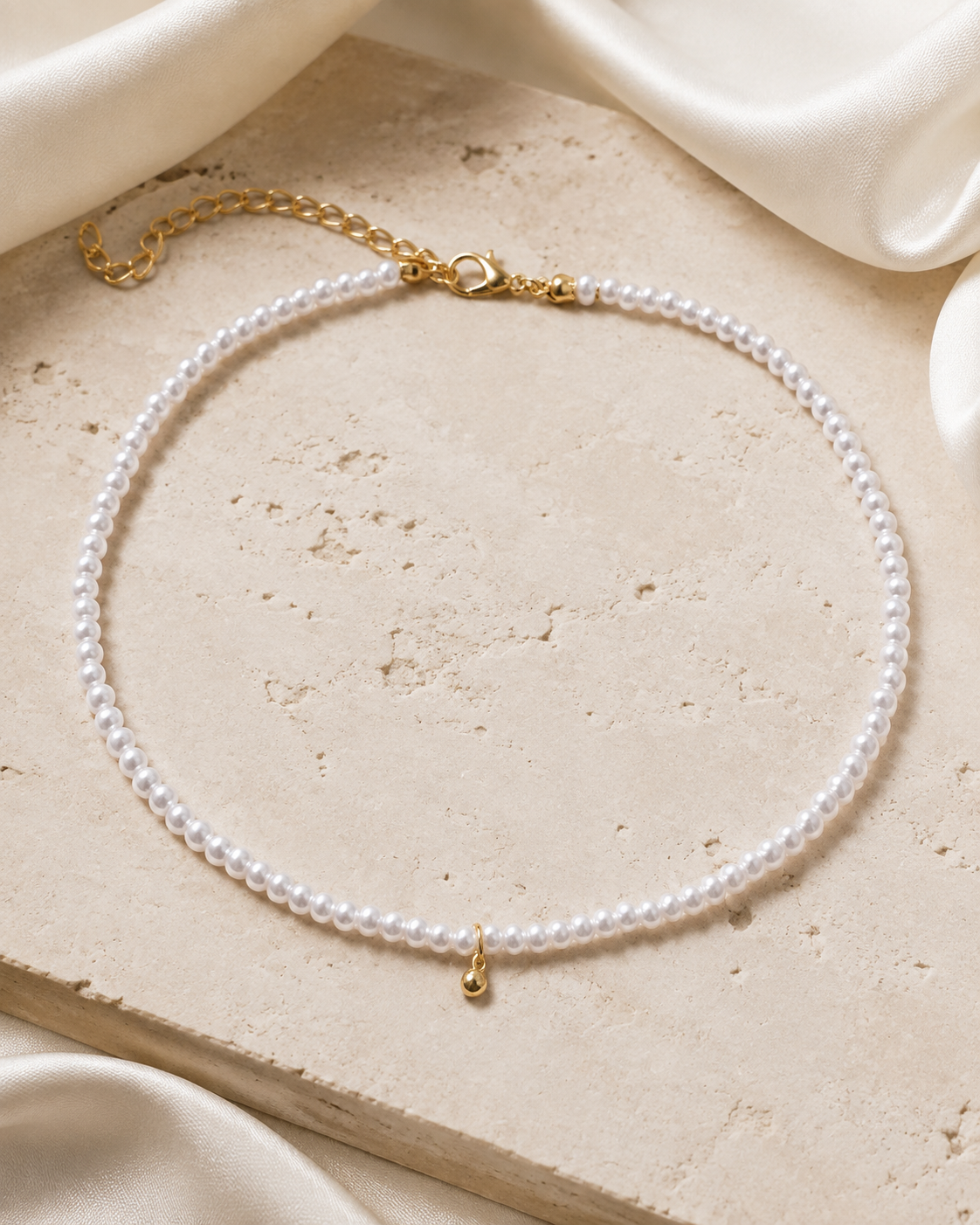 Liora Pearl Heart Necklace — Edition 11 close detail