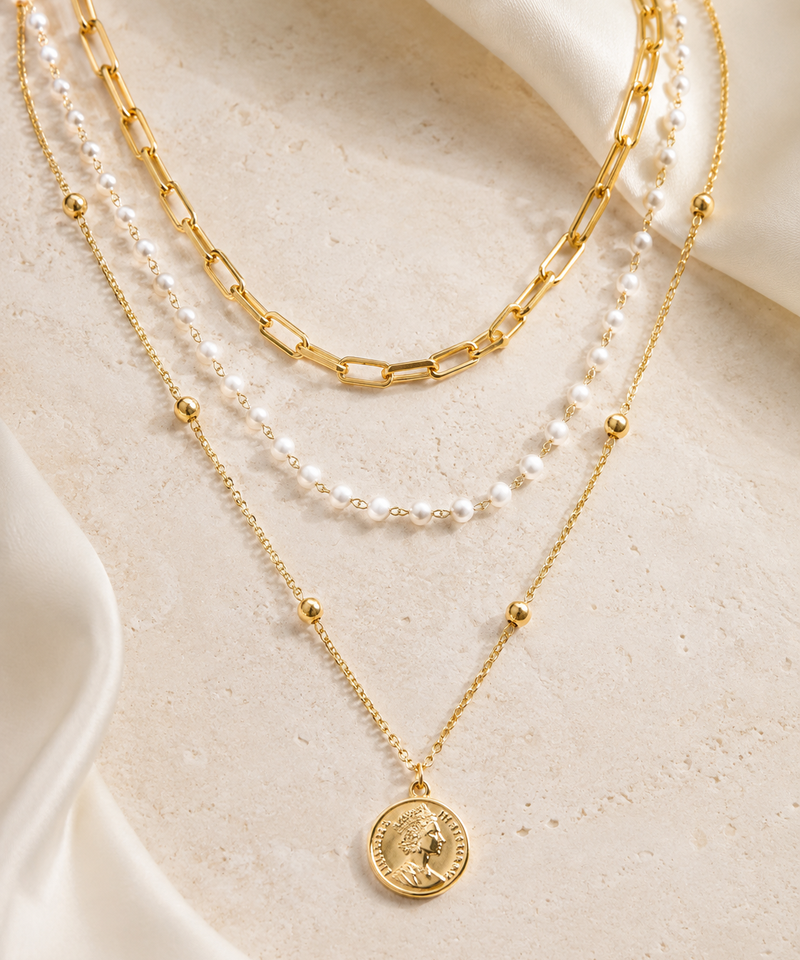 Liora Pearl Heart Necklace — Edition 12 close detail